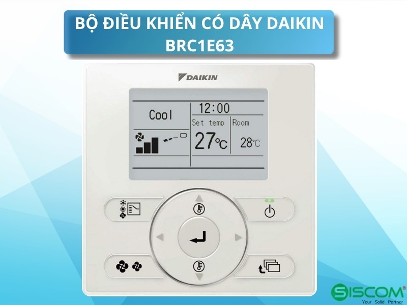 Điều khiển BRC1E63 Daikin Chính Hãng Giá Tốt | SISCOM 2 Bo Dieu Khien Daikin Brc1e63