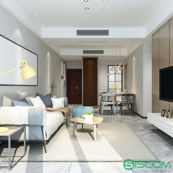 Dàn lạnh âm trần nối ống gió điều hòa multi cho không gian sang trọng