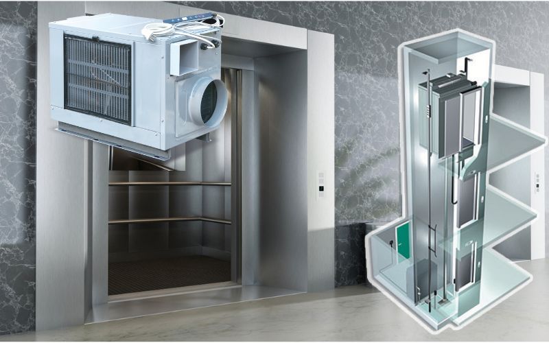 Lắp điều hòa cho thang máy đem lại nhiều lợi ích