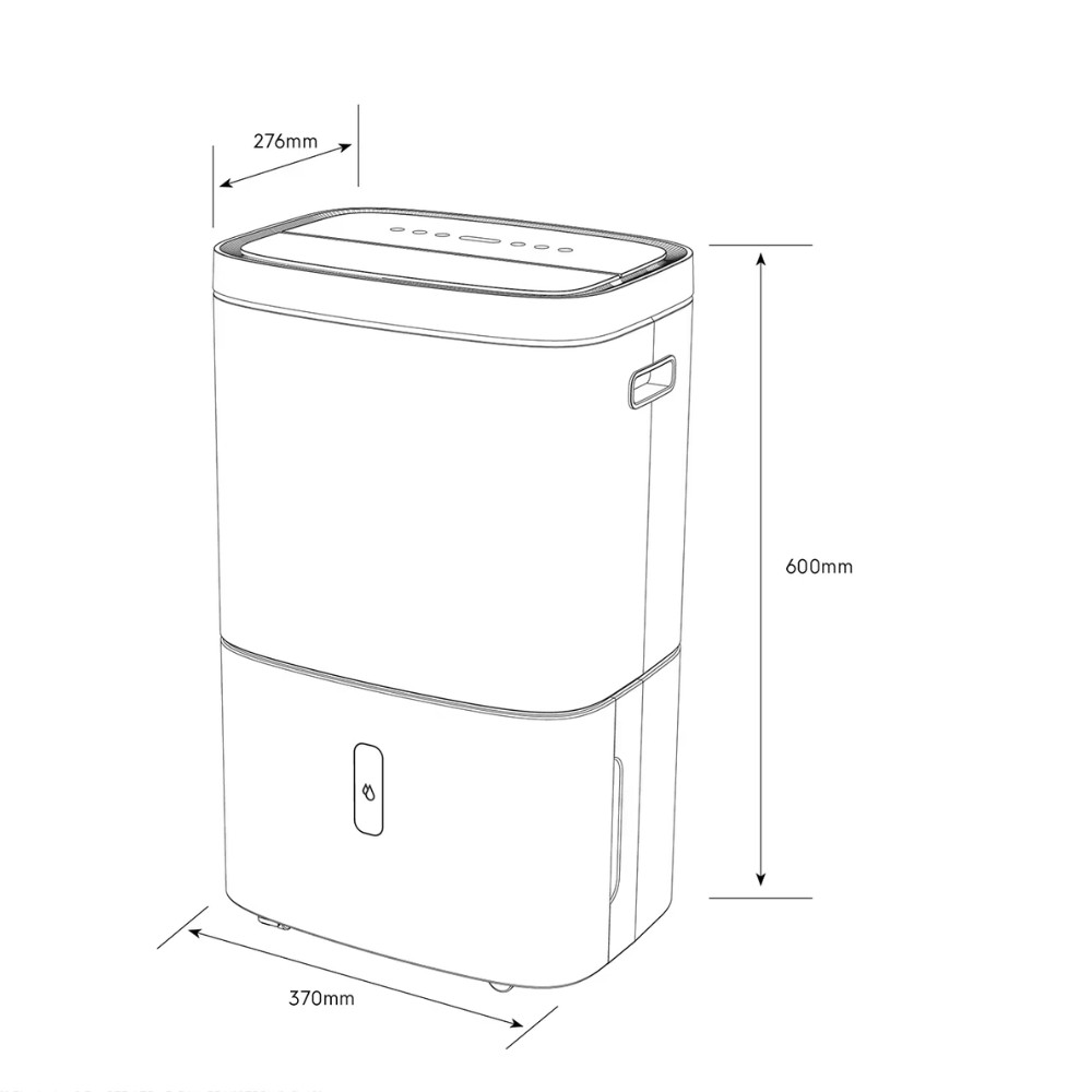 Kich Thuoc Mayhut Am Electrolux EDH10TRBW1