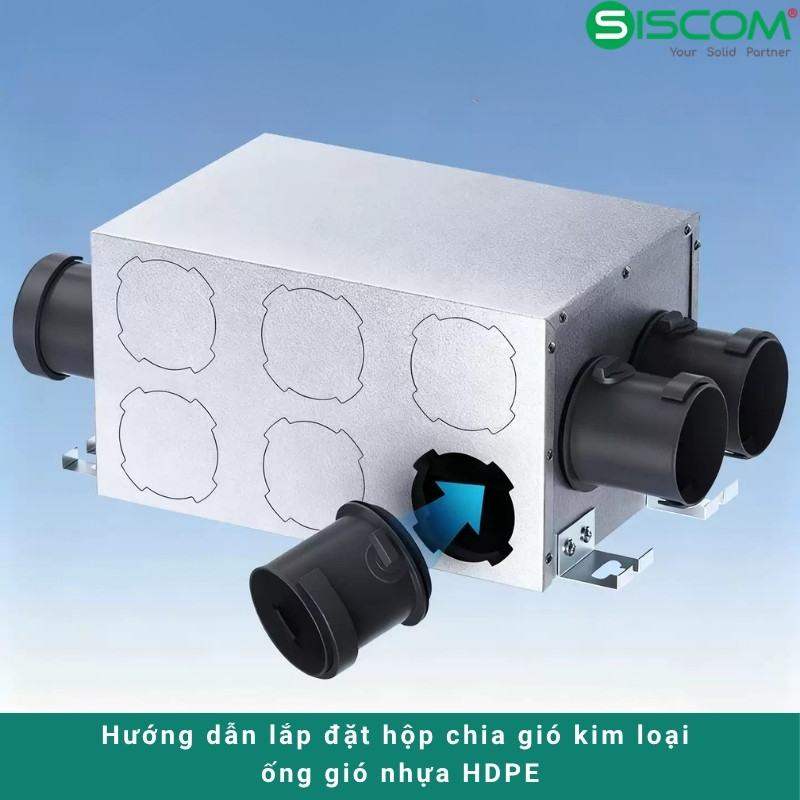 Hộp chia gió kim loại 3 Hop Chia Gio Kim Loai Ong Gio Nhua Hdpe
