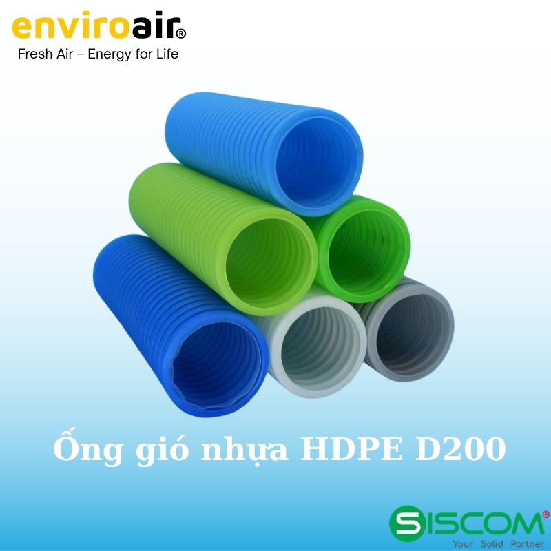 Ống gió nhựa HDPE D200