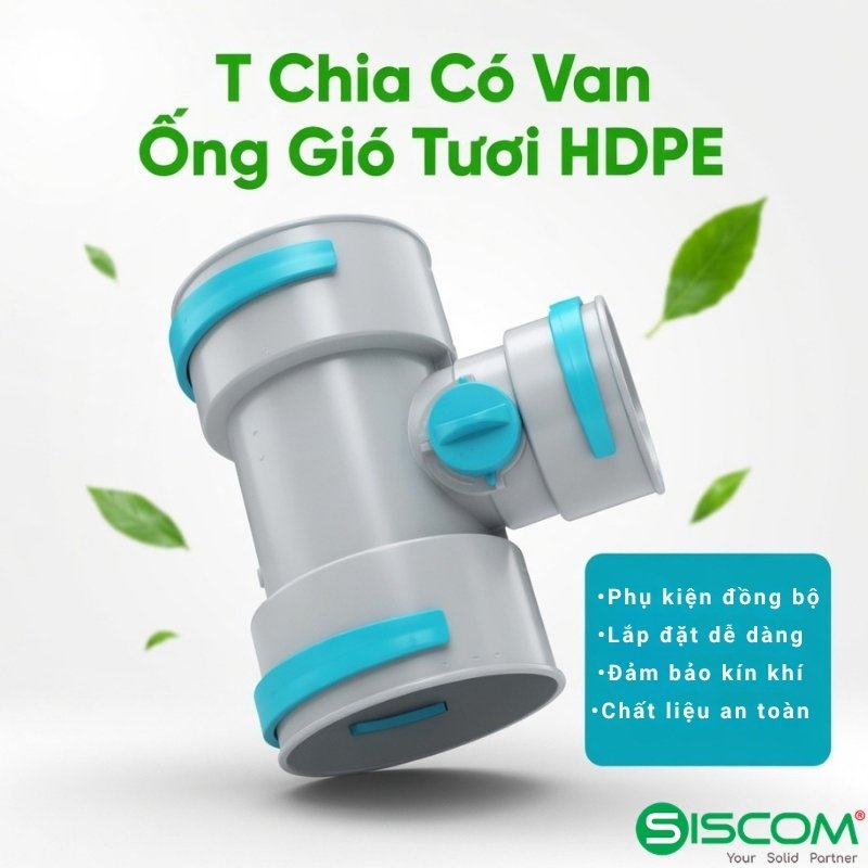 T Chia Có Van Ống Gió Nhựa HDPE 2 T Chia Co Van Ong Nhua HDPE