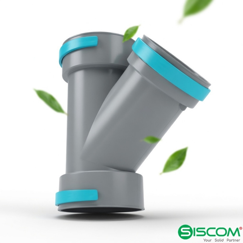 Y Chia Ống Gió Nhựa HDPE 4 Y Chia Ong Gio Nhua Hdpe