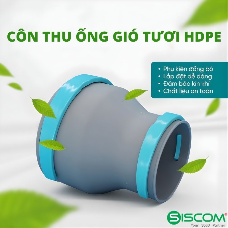 Côn Thu Ống Gió Nhựa HDPE 2 Con Thu Ong Gio Nhua HDPE