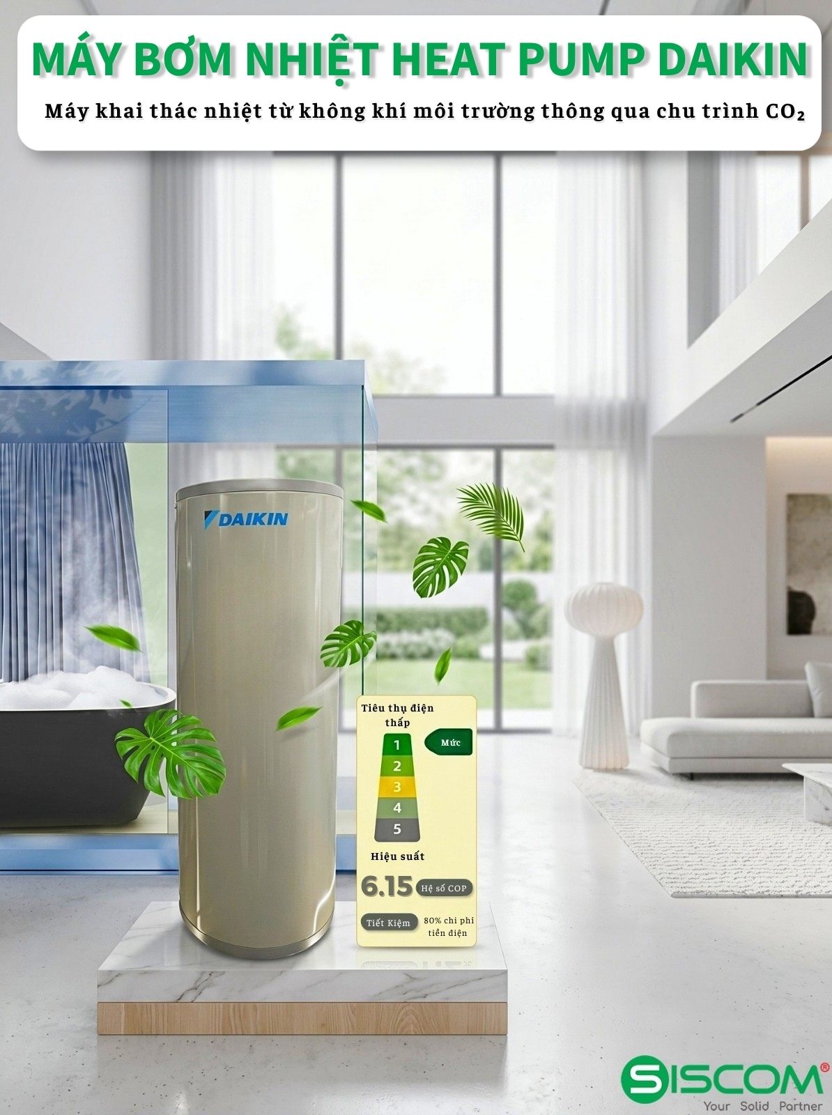 Máy Bơm Nhiệt Heat Pump Daikin 2 May Bom Nhiet Heat Pump Daikin 3