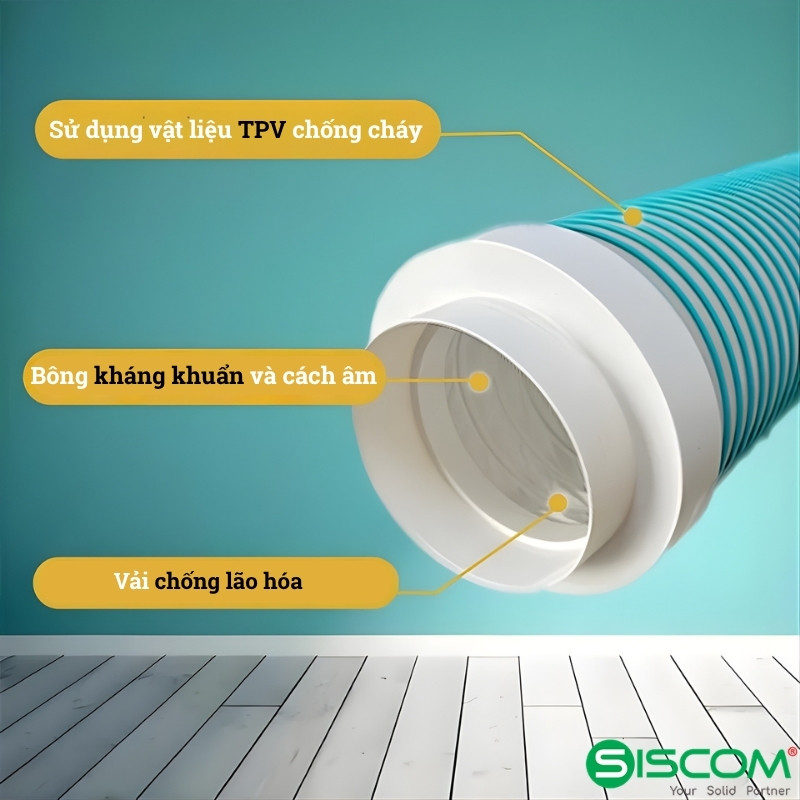 Ống Tiêu Âm Cao Cấp Phụ Kiện Ống Gió Nhựa HDPE 4 Ong Tieu Am Cao Cap Phu Kien Ong Gio Nhua Hdpe