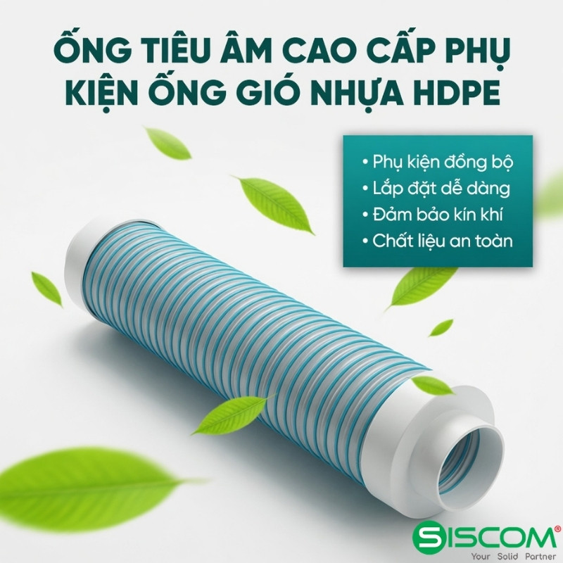Ống Tiêu Âm Cao Cấp Phụ Kiện Ống Gió Nhựa HDPE 2 Ong Tieu Am Cao Cap Phu Kien Ong Gio Nhua Hdpe
