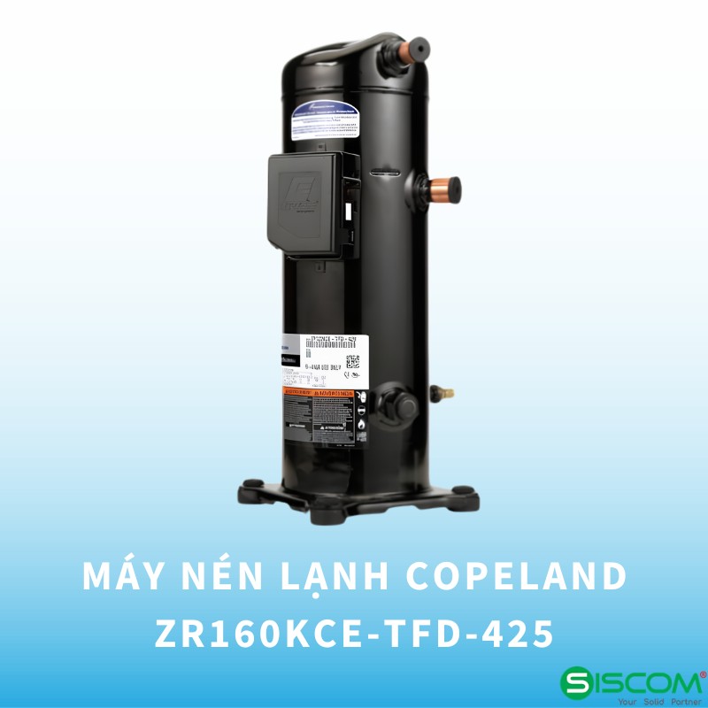 Máy nén lạnh copeland ZR160KCE-TFD-425 công suất 13 HP sử dụng dầu POE chính hãng