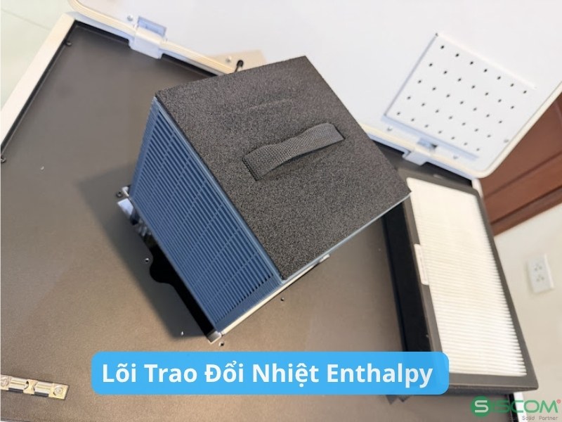 Máy Cấp Khí Tươi Treo Tường Varki WM-150HRV – Thu Hồi Nhiệt, Lọc HEPA 3 Lõi Trao Đổi Nhiệt Enthalpy Máy Cấp Khí Tươi Varki WM 150HRV