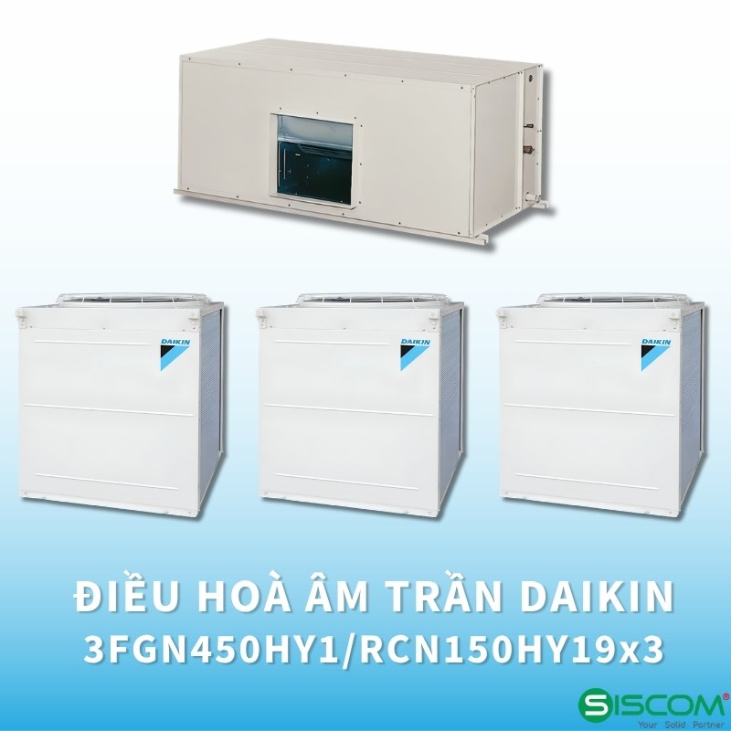 Điều Hoà Âm Trần Daikin 1 Chiều Lạnh 3FGN450HY1/RCN150HY19x3