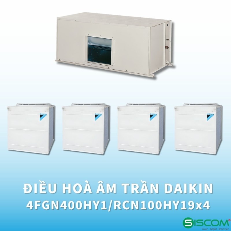 Điều Hoà Âm Trần Daikin 1 Chiều Lạnh 4FGN400HY1/RCN100HY19x4