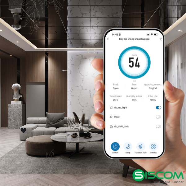 Máy Cấp Khí Tươi Treo Tường Varki WM-250HRV – Lọc HEPA H13, Diệt Khuẩn PHI 10 Ket Noi Ung Dung May Cap Khi Toi Gan Tuong Wm 150HRV
