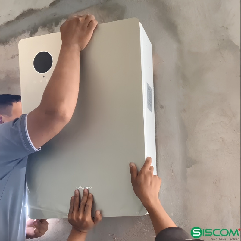 Máy Cấp Khí Tươi Treo Tường Varki WM-150HRV – Thu Hồi Nhiệt, Lọc HEPA 8 Lắp đặt máy cấp khí tươi treo tường