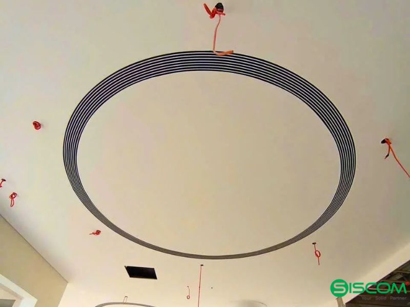 Lắp đặt hệ thống điều hòa trung tâm âm trần nối ống gió cửa gió tròn biệt thự Vinhomes Riverside - SISCOM