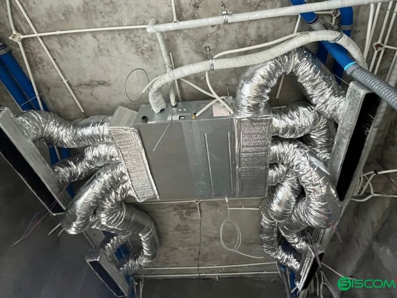 Lắp đặt dàn lạnh Daikin FXDQ40NDVE Thi công lắp đặt dàn lạnh Daikin FXDQ40NDVE trần thạch cao giấu kín