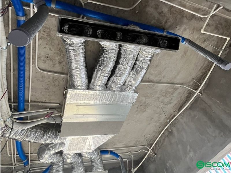 Điều hòa Daikin FDBNQ09MV1V/RNQ09MV1V 9.000BTU 1 chiều áp suất tĩnh thấp 5 Dự án kỹ sư SISCOM thi công lắp đặt điều hòa âm trần nối ống gió Daikin